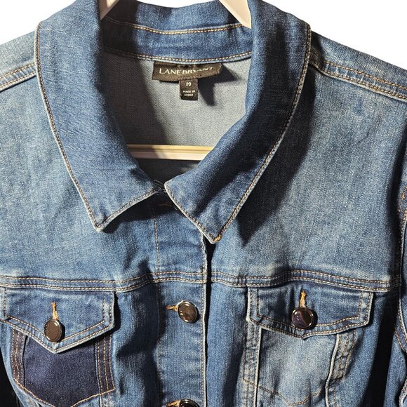 Lane Bryant Womens Denim Jacket Size 20 Button Front - Picture 6 of 7